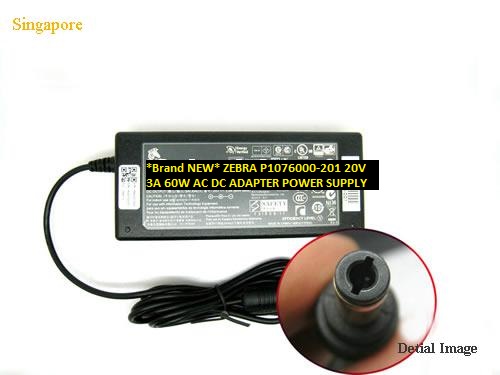 *Brand NEW* ZEBRA 20V 3A P1076000-201 60W AC DC ADAPTER POWER SUPPLY